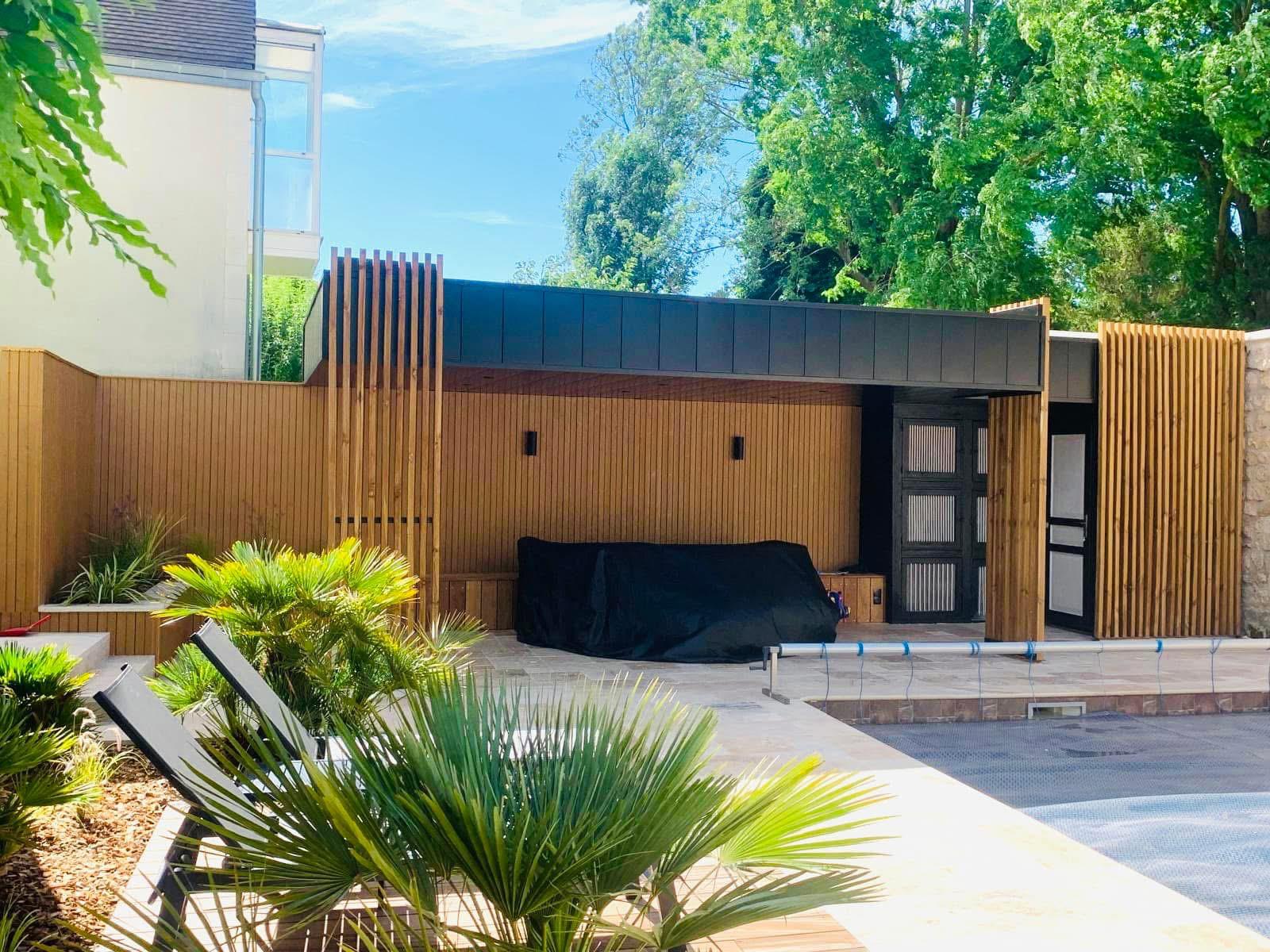 Construction pool house