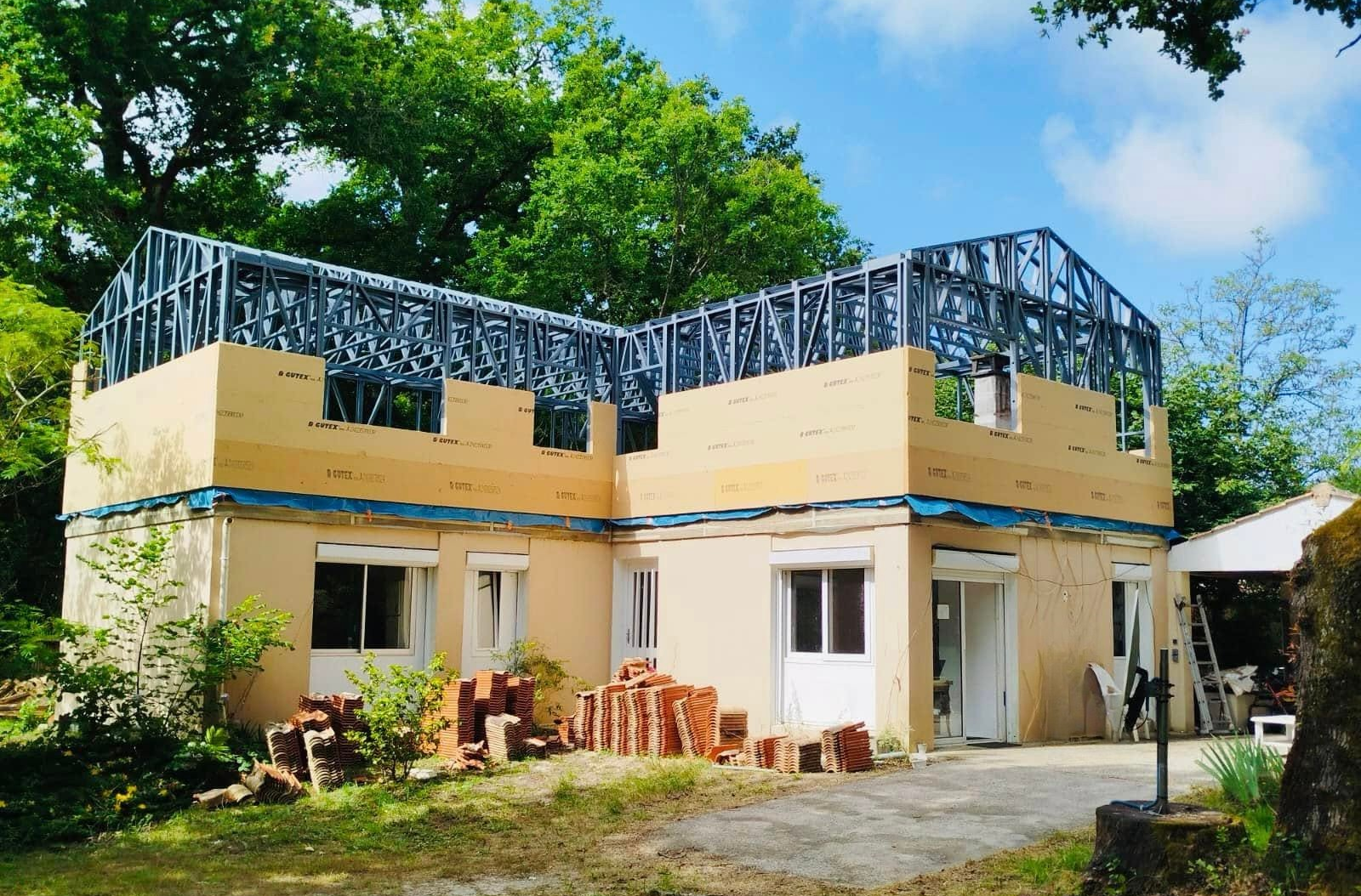 Surélévation maison